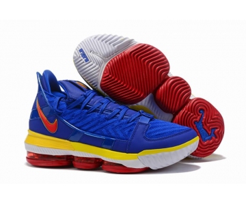 Wholesale Cheap Nike Lebron James 16 Air Cushion Shoes Superman Blue