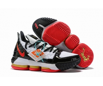 Wholesale Cheap Nike Lebron James 16 Air Cushion Shoes Superman White Black Red