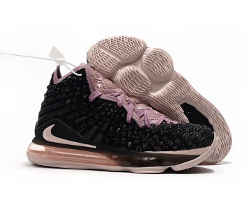 Wholesale Cheap Nike Lebron James 17 Air Cushion Shoes Black Gray Pink