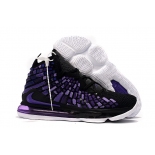 Wholesale Cheap Nike Lebron James 17 Air Cushion Shoes Black Purple