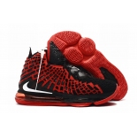 Wholesale Cheap Nike Lebron James 17 Air Cushion Shoes Black Red White-logo