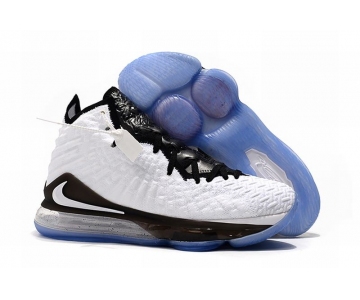 Wholesale Cheap Nike Lebron James 17 Air Cushion Shoes Black White