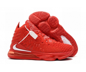 Wholesale Cheap Nike Lebron James 17 Air Cushion Shoes Red White