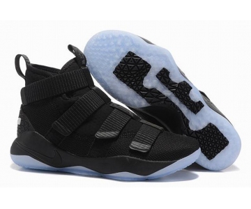 Wholesale Cheap Nike Lebron James Soldier 11 Shoes Cool Black