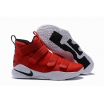 Wholesale Cheap Nike Lebron James Soldier 11 Shoes Red White Black