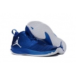 Wholesale Cheap Air Jordan Super Fly 5 X Shoes Blue/White