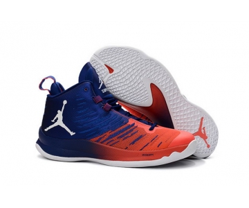 Wholesale Cheap Air Jordan Super Fly 5 X Shoes Blue/red-white