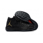 Wholesale Cheap Air Jordan Melo M13 Shoes Black/Gold-Red