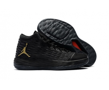 Wholesale Cheap Air Jordan Melo M13 Shoes Black/Gold-Red