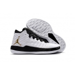 Wholesale Cheap Air Jordan Melo M13 Shoes White/Black-Gold