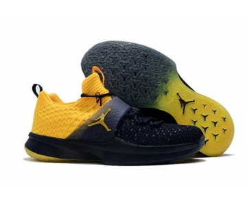 Wholesale Cheap Air Jordan Trainer 2 Flyknit Michigan Yellow Black