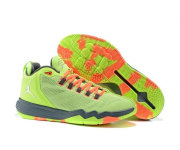 Wholesale Cheap Jordan CP3 IX AE Shoes Green/Orange-Black