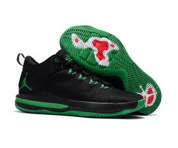 Wholesale Cheap Jordan CP3 X Elite Shoes Black/Green