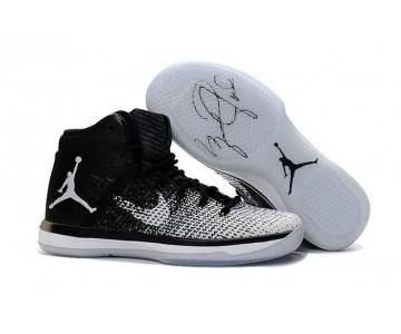 Wholesale Cheap Air Jordan 31 Fine Print Black/Grey-White