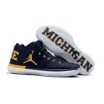 Wholesale Cheap Air Jordan 31 Low Michigan Dark Blue/Yellow-White