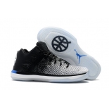 Wholesale Cheap Air Jordan 31 Low Quai 54 Black/White-Blue