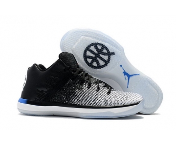 Wholesale Cheap Air Jordan 31 Low Quai 54 Black/White-Blue