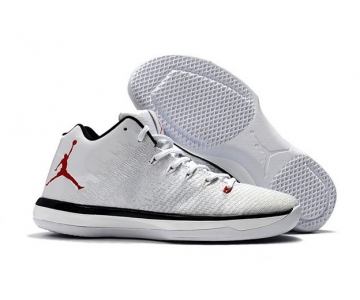 Wholesale Cheap Air Jordan 31 Low Shoes White/Chicago Bulls Red