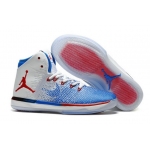 Wholesale Cheap Air Jordan 31 USA Olympic Shoes Blue/white-red