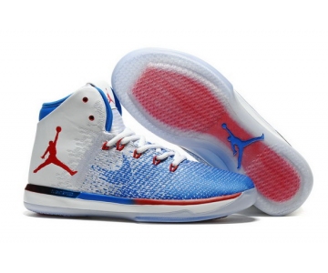 Wholesale Cheap Air Jordan 31 USA Olympic Shoes Blue/white-red