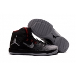 Wholesale Cheap Air Jordan 31 XXXI Shoes Black/Grey-Red