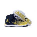 Wholesale Cheap Air Jordan 31 XXXI Shoes Blue/Yellow-White