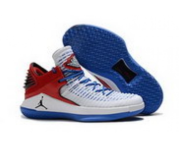 Wholesale Cheap Air Jordan 32 XXXI Low Shoes Blue/Red-White