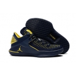 Wholesale Cheap Air Jordan 32 XXXI Low Shoes Deep Blue/Yellow