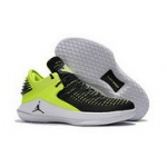 Wholesale Cheap Air Jordan 32 XXXI Low Shoes Green/Black-White