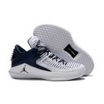 Wholesale Cheap Air Jordan 32 XXXI Low Shoes White/Deep Blue