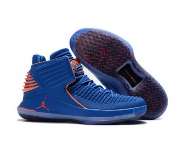 Wholesale Cheap Air Jordan XXXII Retro Shoes Blue/orange