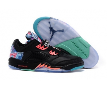 Wholesale Cheap Air Jordan 5 Chinese Kites Black/blue-pink