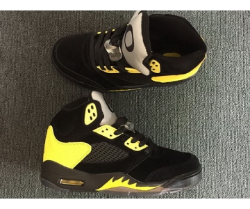 Wholesale Cheap Air Jordan 5 Oregon Duckman PE Black/Yellow