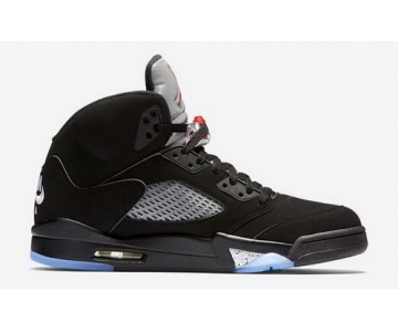 Wholesale Cheap Air Jordan 5 Retro 2016 release Black/Red-metallic silver