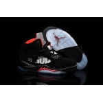 Wholesale Cheap Supreme x Air Jordan 5 Shoes Black/red-gray