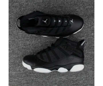 Wholesale Cheap Air Jordan 6 Rings Shoes Black/White