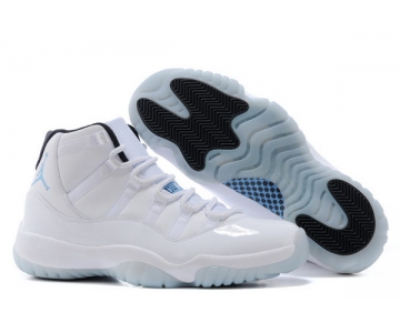 Wholesale Cheap Air Jordan 11 Colombia Shoes White/Blue-Black