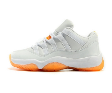 Wholesale Cheap Air Jordan 11 Low Citrus Shoes White/yellow