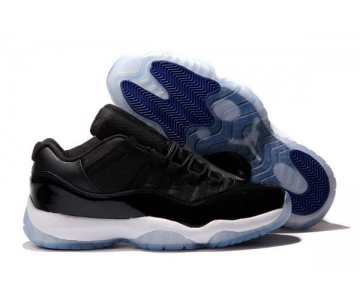 Wholesale Cheap Air Jordan 11 Low Shoes Black/Blue