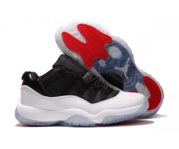 Wholesale Cheap Air Jordan 11 Low Shoes White/Black/Red