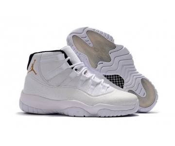 Wholesale Cheap Air Jordan 11 OWL Custom White Gold