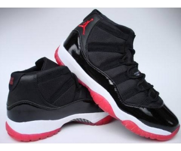 Wholesale Cheap Air Jordan 11 Retro Bred Shoes Black/Red