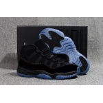 Wholesale Cheap Air Jordan 11 Retro Cap And Gown Black/Blue