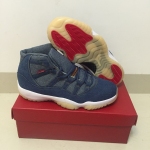 Wholesale Cheap Air Jordan 11 Retro Levis Denim/Red-Gum