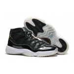 Wholesale Cheap Air Jordan 11 Retro Shoes Black/Gold-White