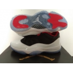 Wholesale Cheap Air Jordan 11 Retro Shoes White/black-red