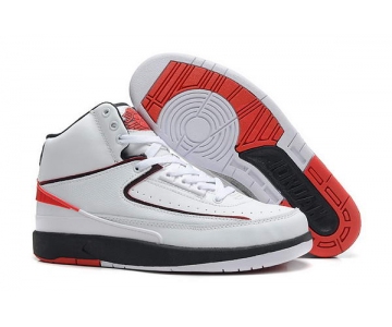 Wholesale Cheap Air Jordan 2 2010 release Shoes white/red-black