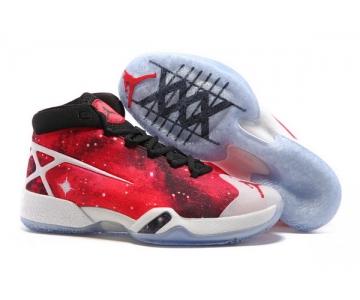 Wholesale Cheap Air Jordan 30 East vs West Galaxy Red/White-black