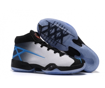 Wholesale Cheap Air Jordan 30 XXX Shoes Black/white-blue