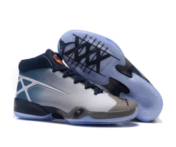 Wholesale Cheap Air Jordan 30 XXX Shoes Blue/gray-black